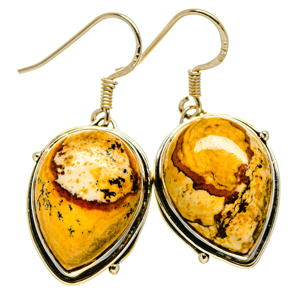 Picture Jasper Earrings handcrafted by Anasilvercos - EARR414387