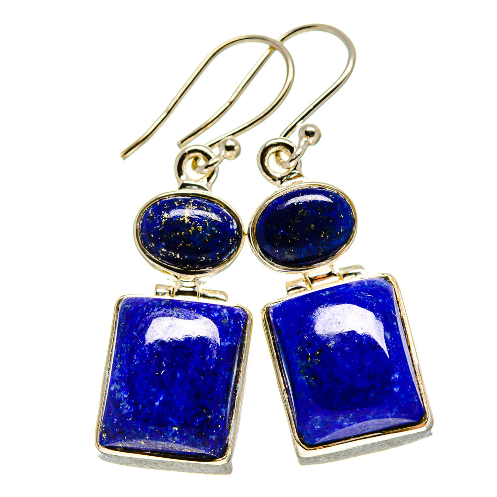 Lapis Lazuli Earrings handcrafted by Anasilvercos - EARR414392