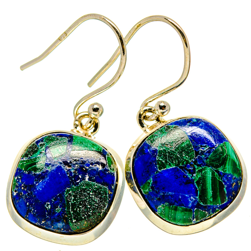 Azurite Earrings handcrafted by Anasilvercos - EARR414393