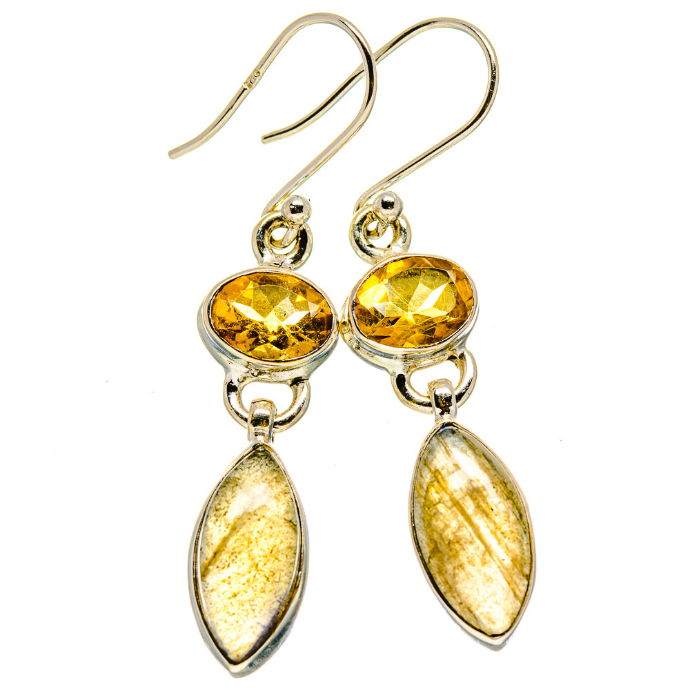 Labradorite Earrings handcrafted by Anasilvercos - EARR414397