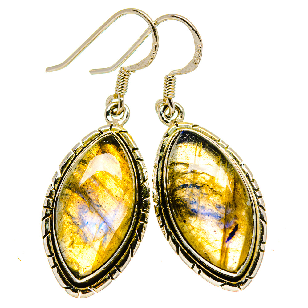 Labradorite Earrings handcrafted by Anasilvercos - EARR414401