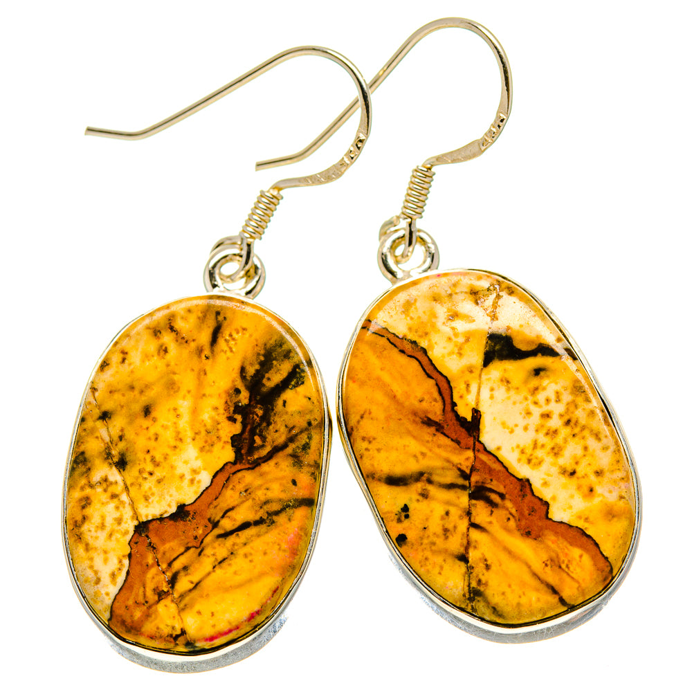Picture Jasper Earrings handcrafted by Anasilvercos - EARR414412