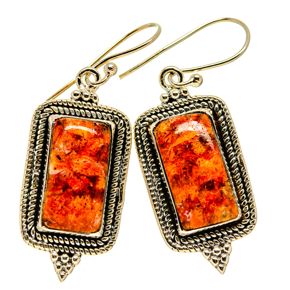 Sponge Coral Earrings handcrafted by Anasilvercos - EARR414420