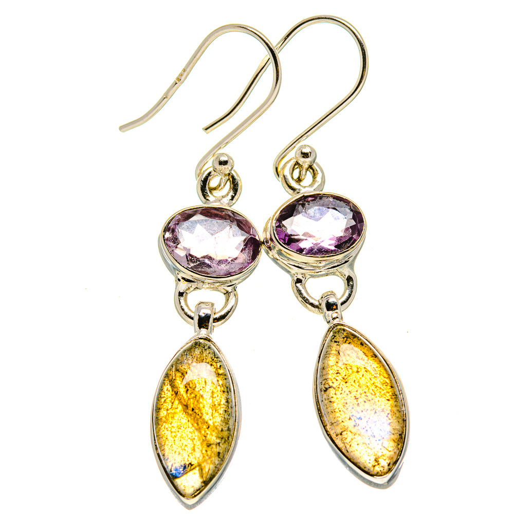 Labradorite Earrings handcrafted by Anasilvercos - EARR414431