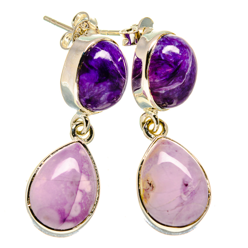 Phosphosiderite Earrings handcrafted by Anasilvercos - EARR414436