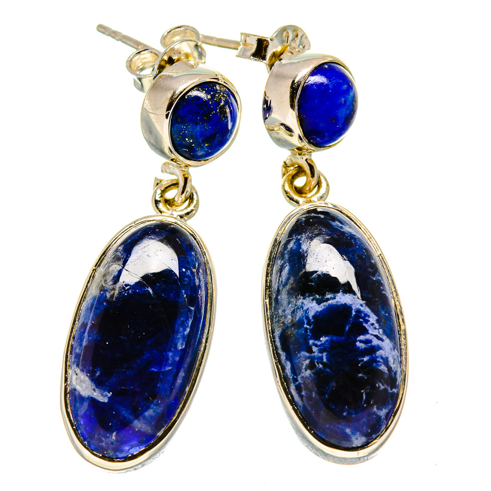 Sodalite Earrings handcrafted by Anasilvercos - EARR414439
