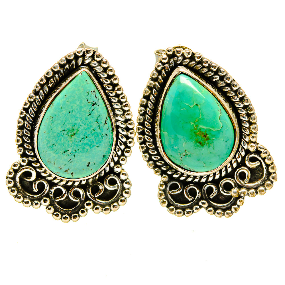 Arizona Turquoise Earrings handcrafted by Anasilvercos - EARR414440