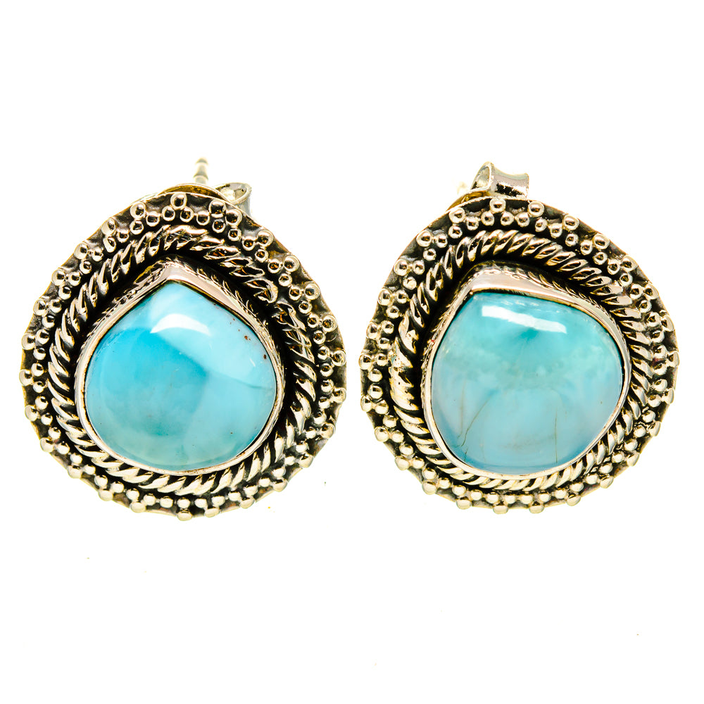 Larimar Earrings handcrafted by Anasilvercos - EARR414445