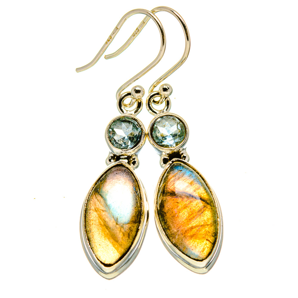 Labradorite Earrings handcrafted by Anasilvercos - EARR414463