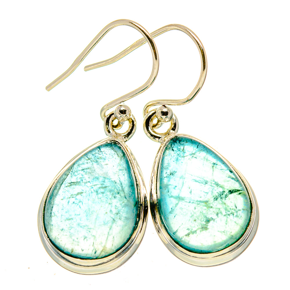 Blue Fluorite Earrings handcrafted by Anasilvercos - EARR414471