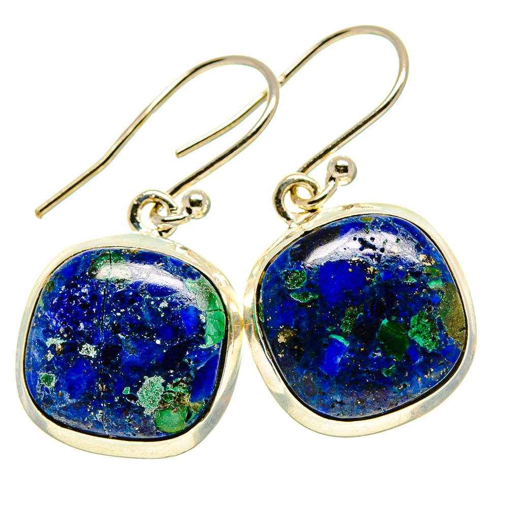 Azurite Earrings handcrafted by Anasilvercos - EARR414476