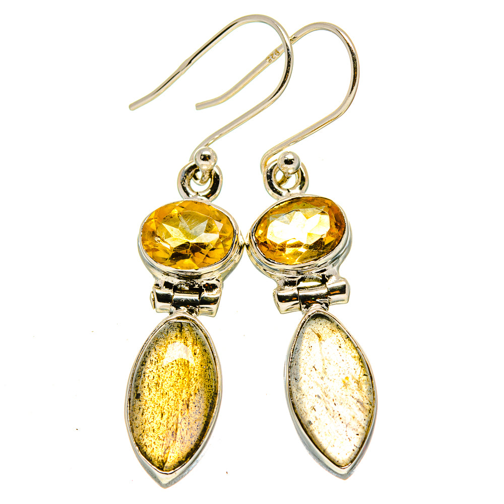 Labradorite Earrings handcrafted by Anasilvercos - EARR414480