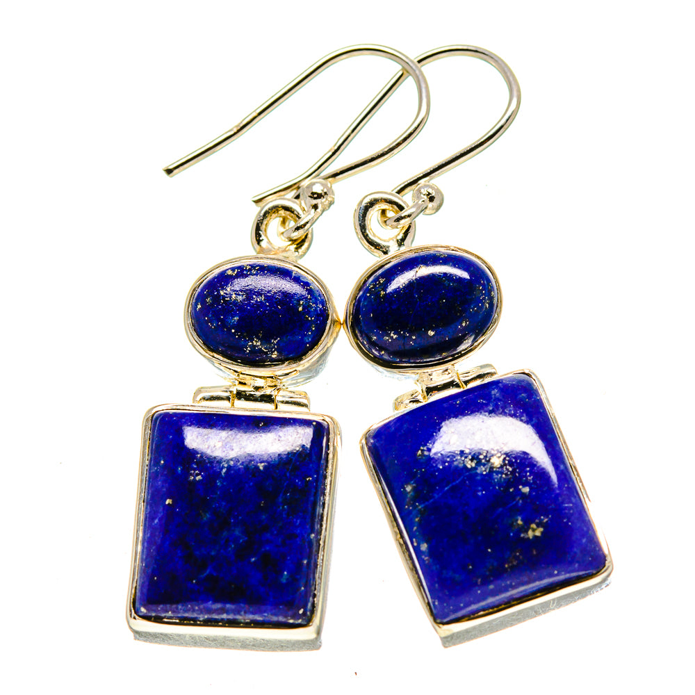 Lapis Lazuli Earrings handcrafted by Anasilvercos - EARR414486