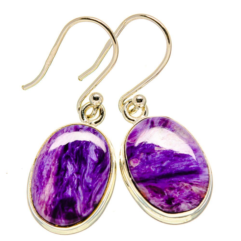 Charoite Earrings handcrafted by Anasilvercos - EARR414492