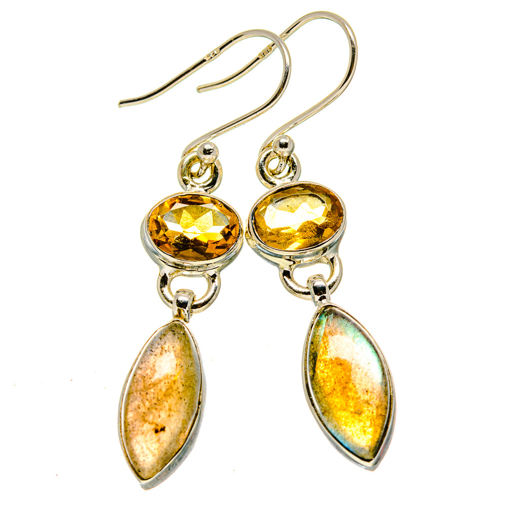 Labradorite Earrings handcrafted by Anasilvercos - EARR414499