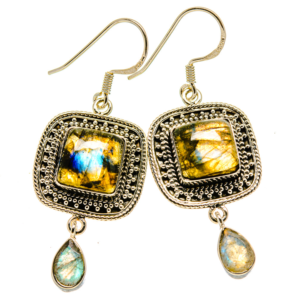 Labradorite Earrings handcrafted by Anasilvercos - EARR414512