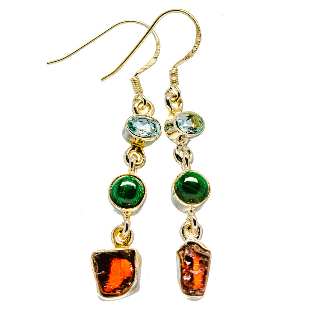 Garnet Earrings handcrafted by Anasilvercos - EARR414516