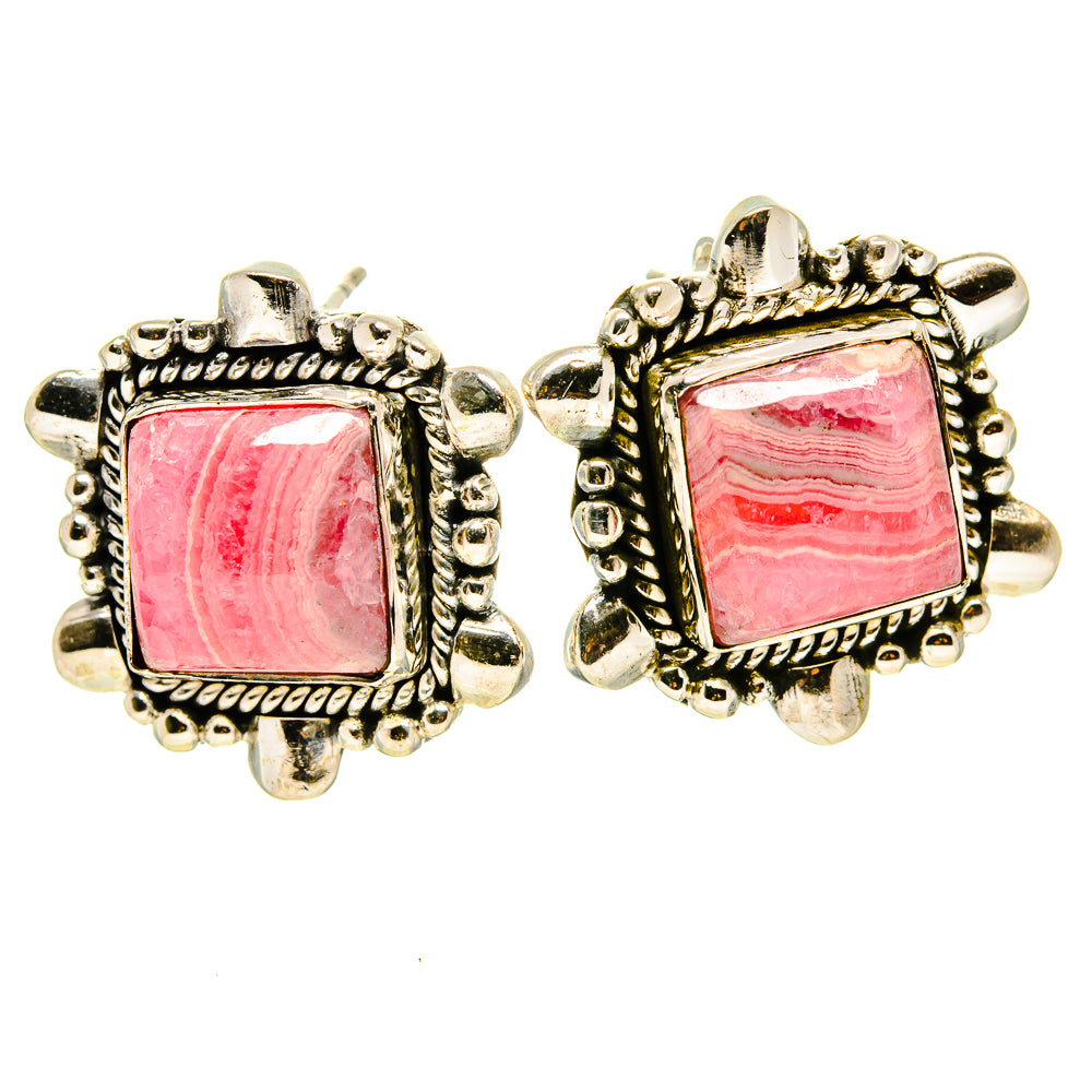Rhodochrosite Earrings handcrafted by Anasilvercos - EARR414519