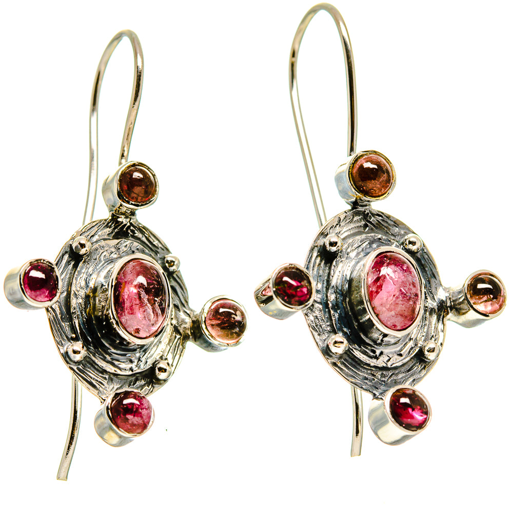 Pink Tourmaline Earrings handcrafted by Anasilvercos - EARR414520