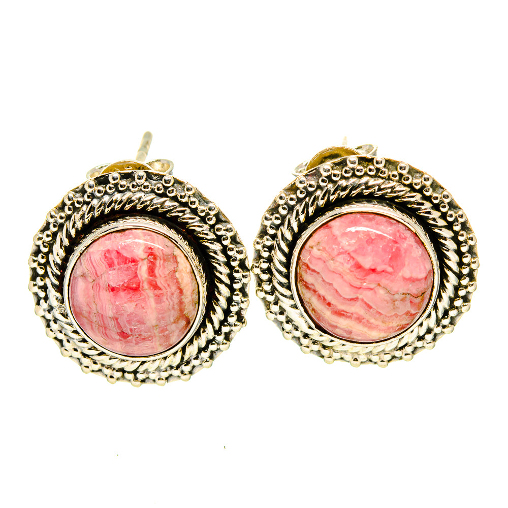 Rhodochrosite Earrings handcrafted by Anasilvercos - EARR414522