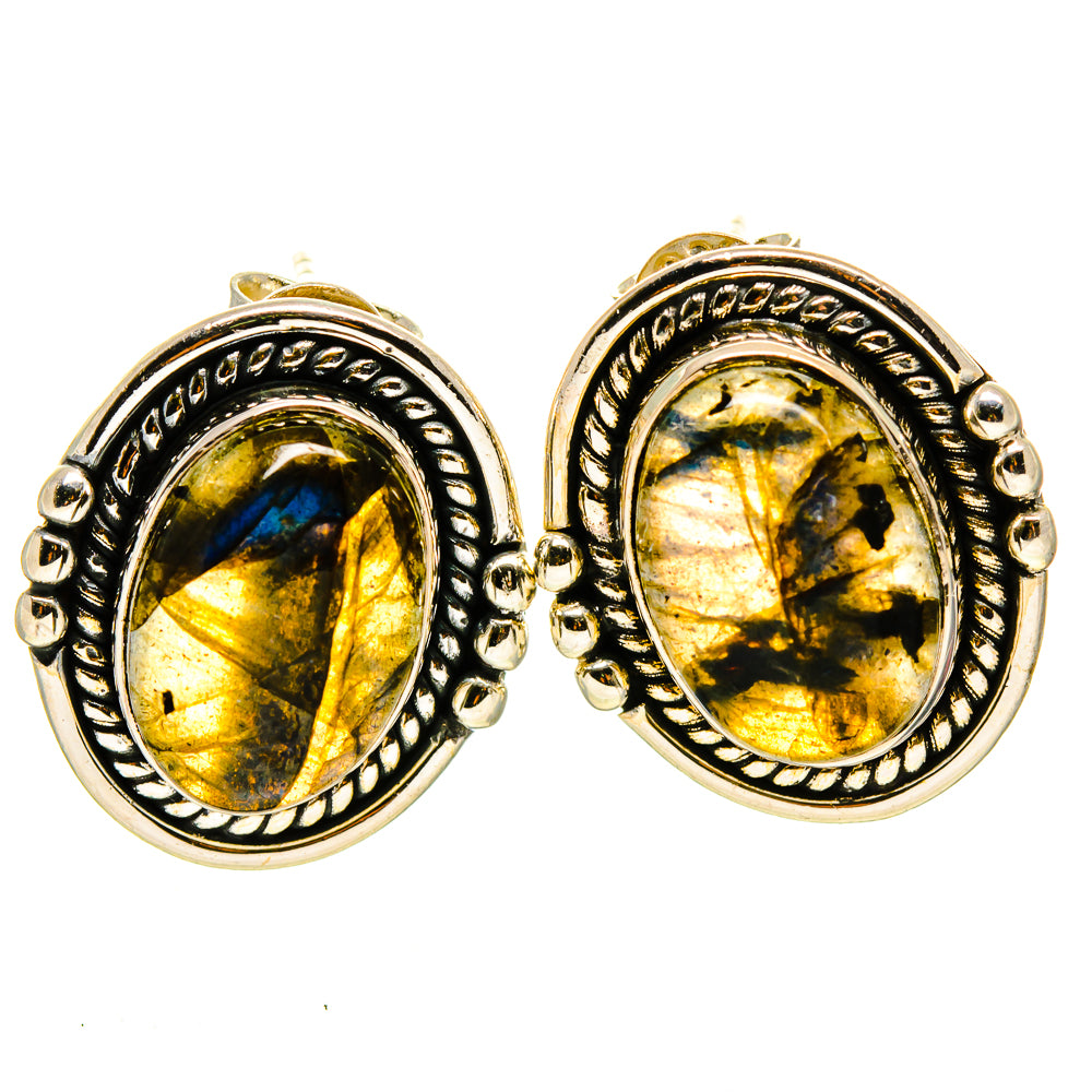 Labradorite Earrings handcrafted by Anasilvercos - EARR414525