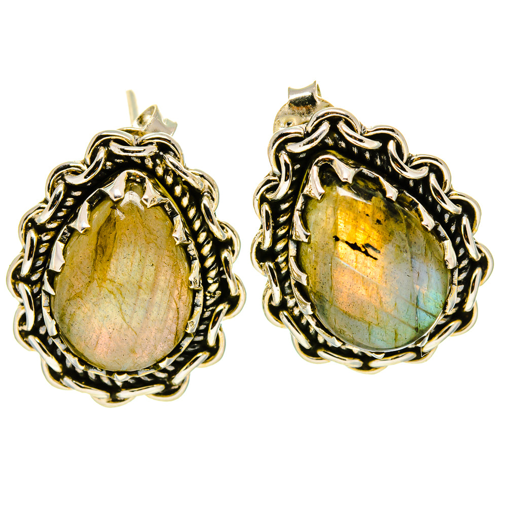 Labradorite Earrings handcrafted by Anasilvercos - EARR414540