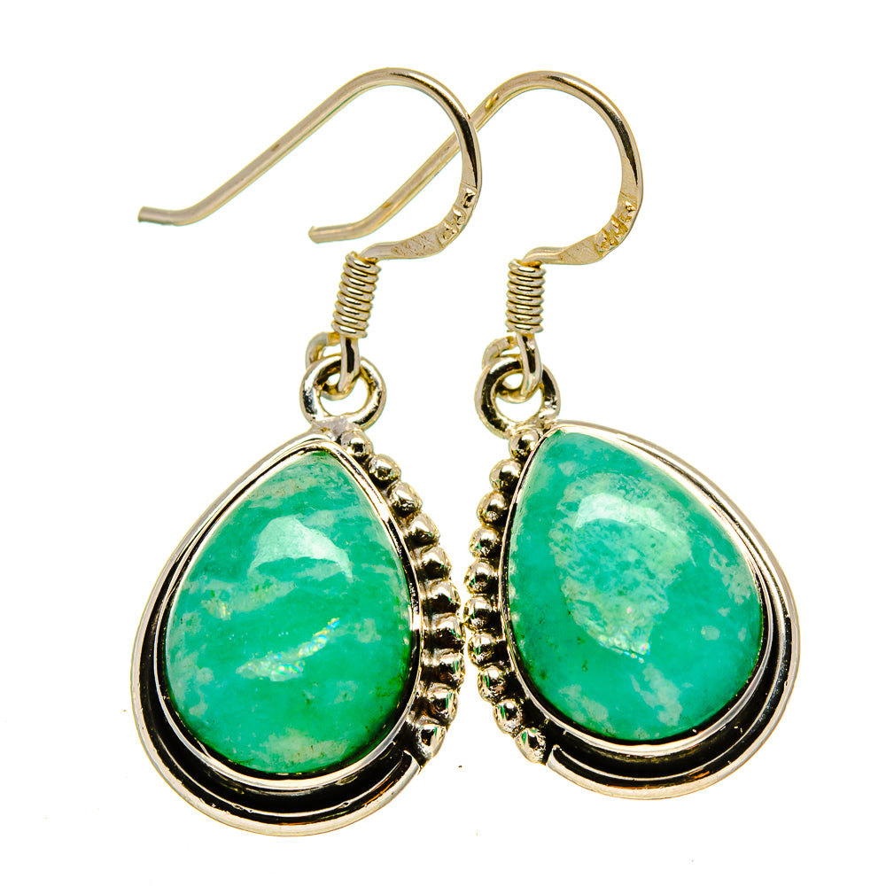 Amazonite Earrings handcrafted by Anasilvercos - EARR414549