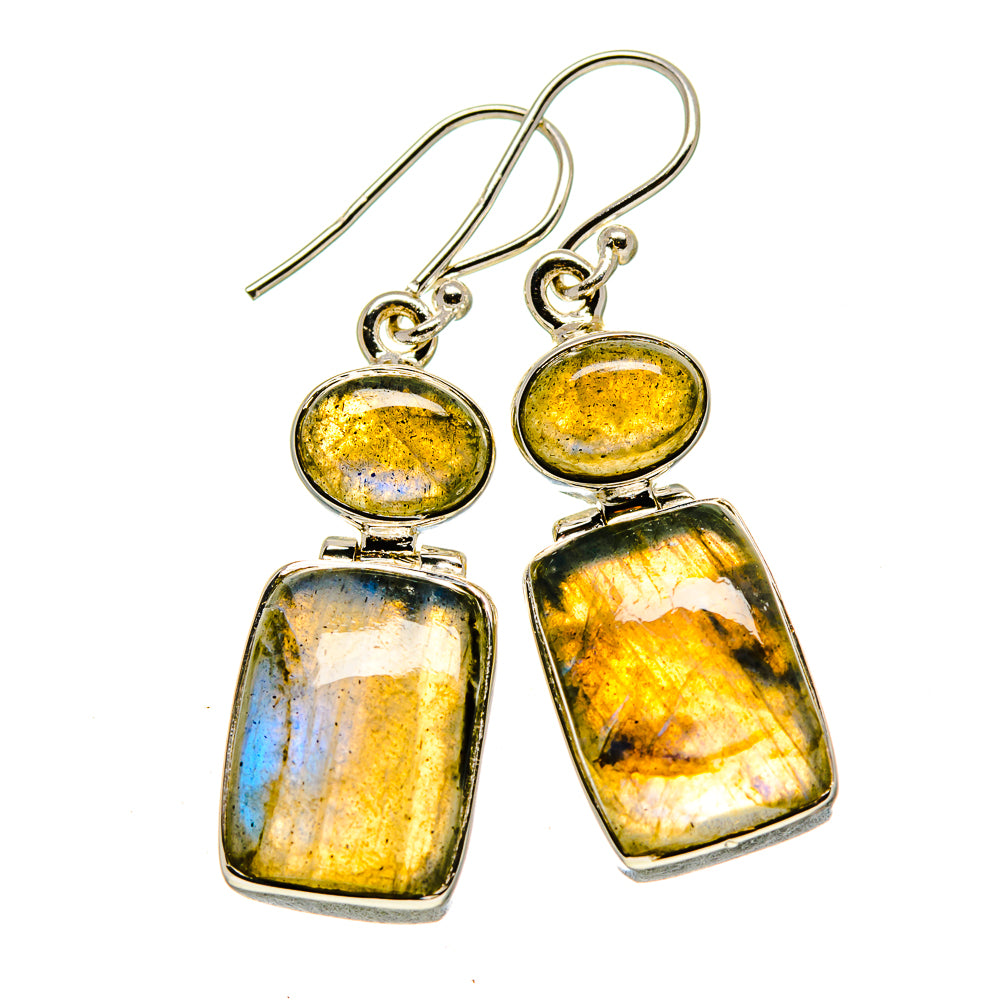 Labradorite Earrings handcrafted by Anasilvercos - EARR414560