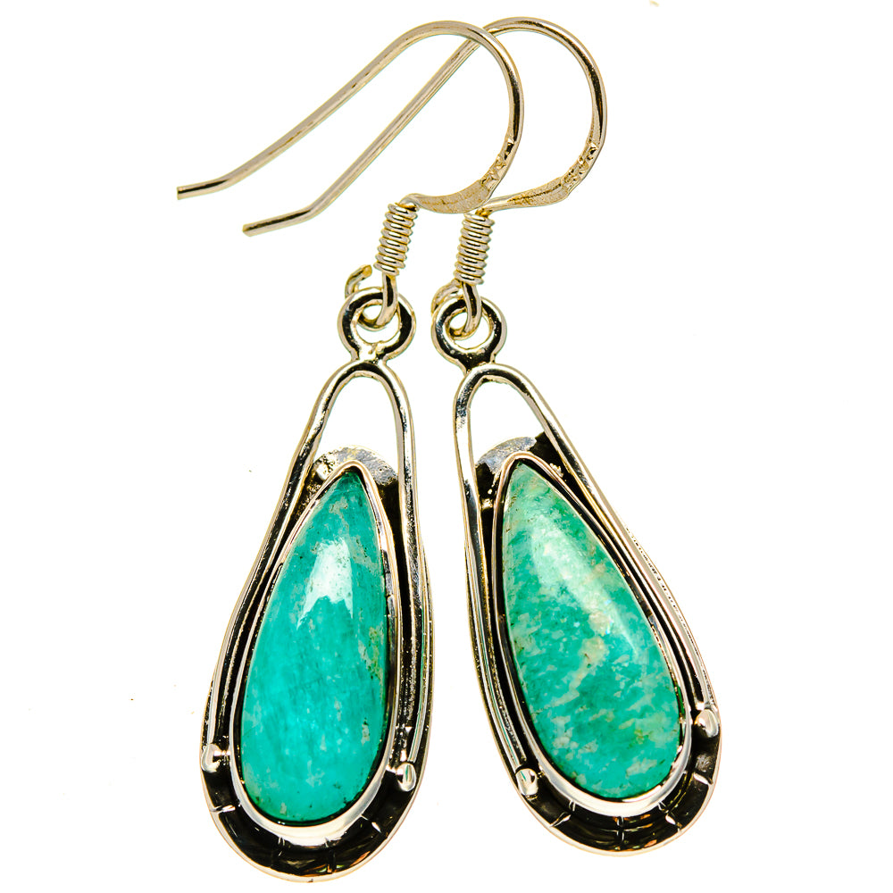 Amazonite Earrings handcrafted by Anasilvercos - EARR414565