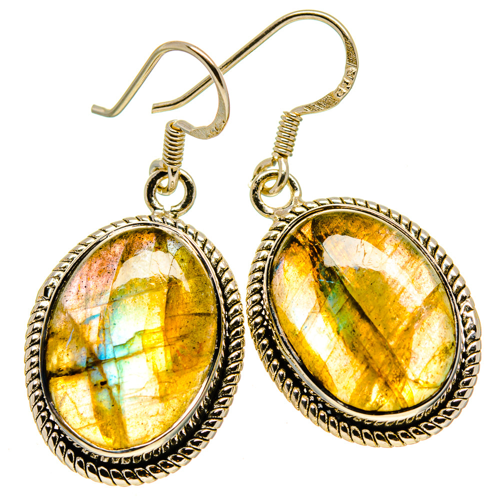 Labradorite Earrings handcrafted by Anasilvercos - EARR414569