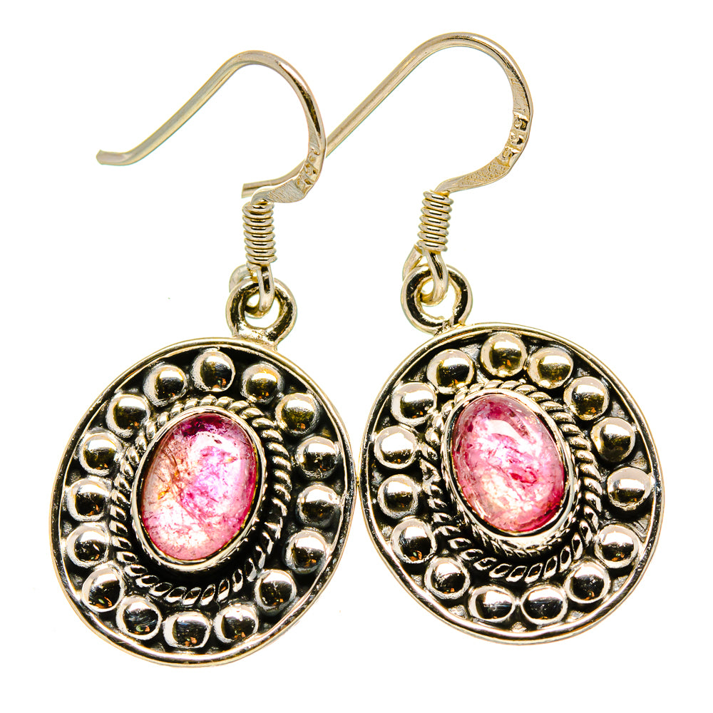 Pink Tourmaline Earrings handcrafted by Anasilvercos - EARR414571