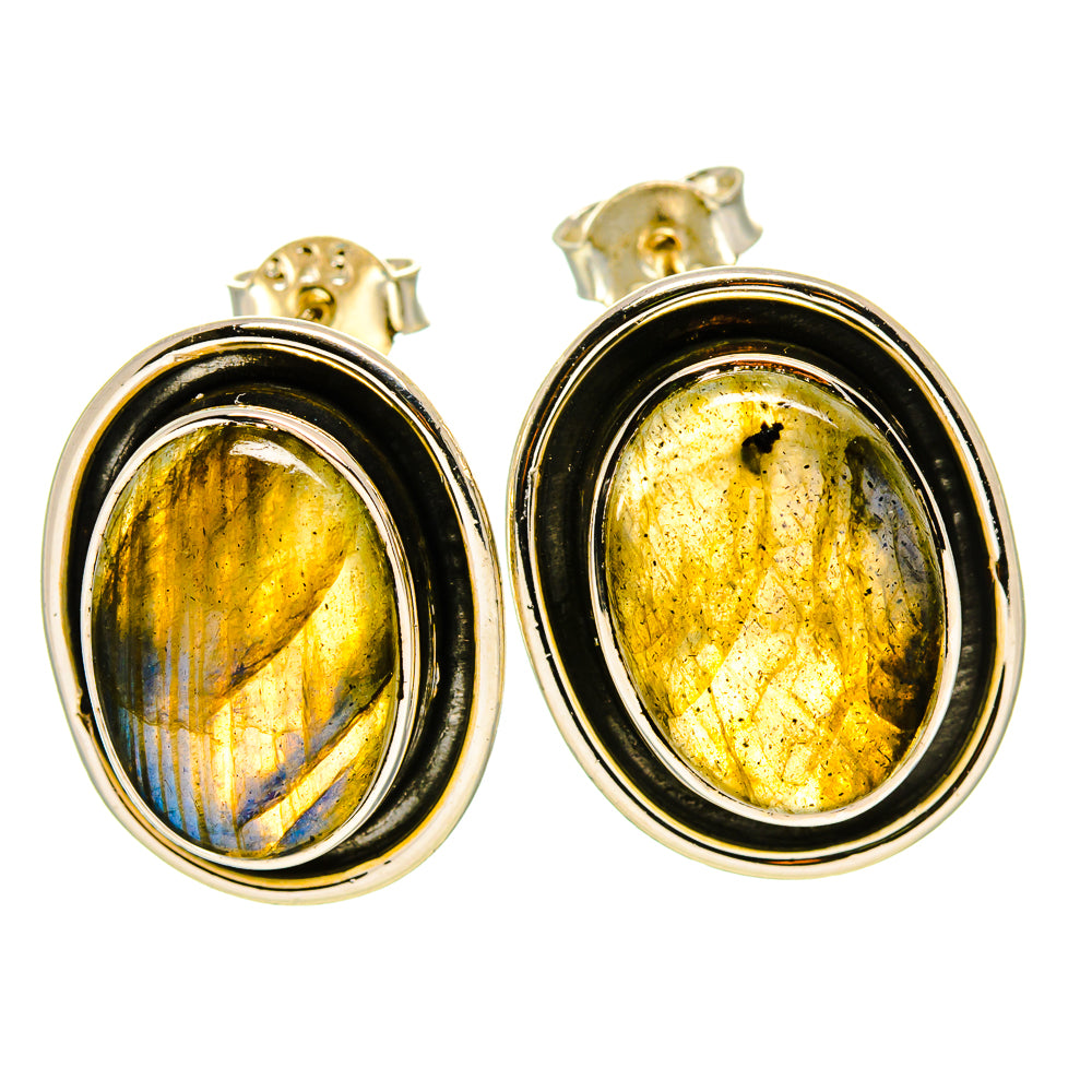 Labradorite Earrings handcrafted by Anasilvercos - EARR414596