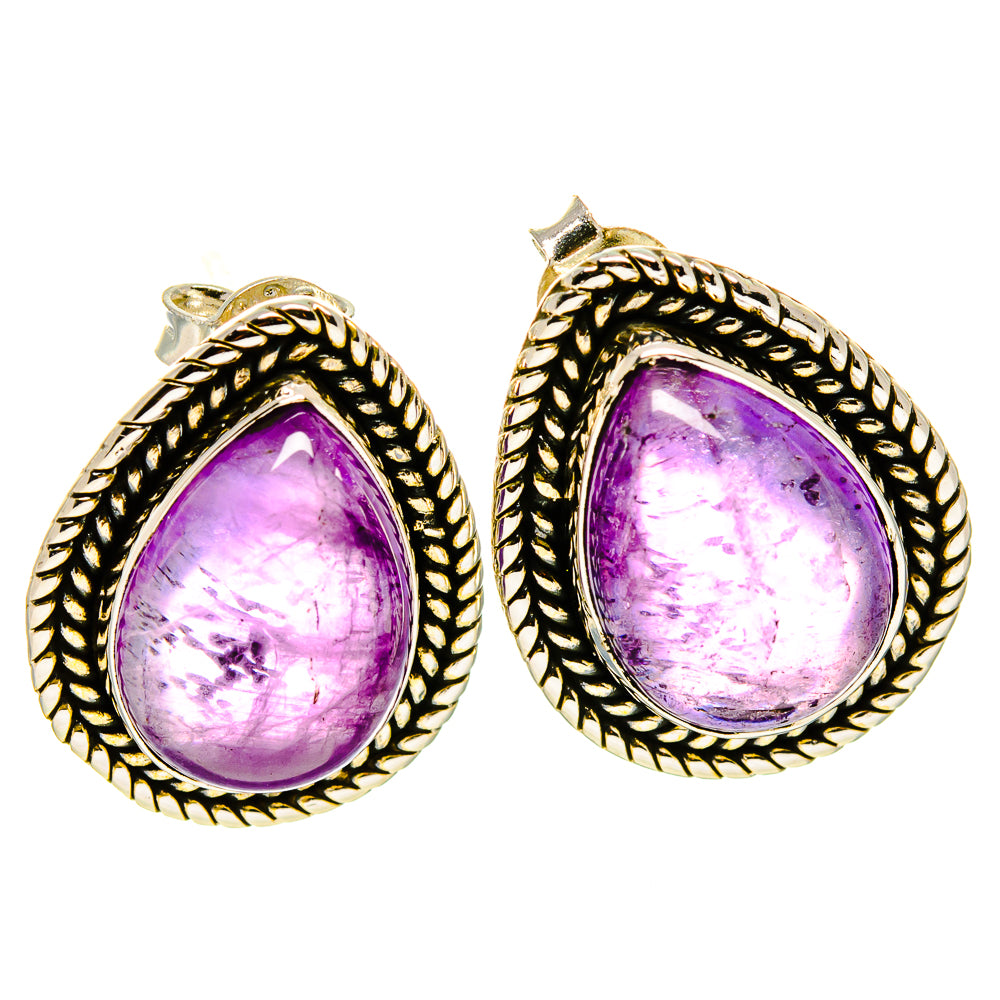 Amethyst Earrings handcrafted by Anasilvercos - EARR414614