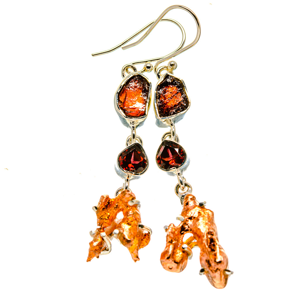 Splash Copper Earrings handcrafted by Anasilvercos - EARR414623