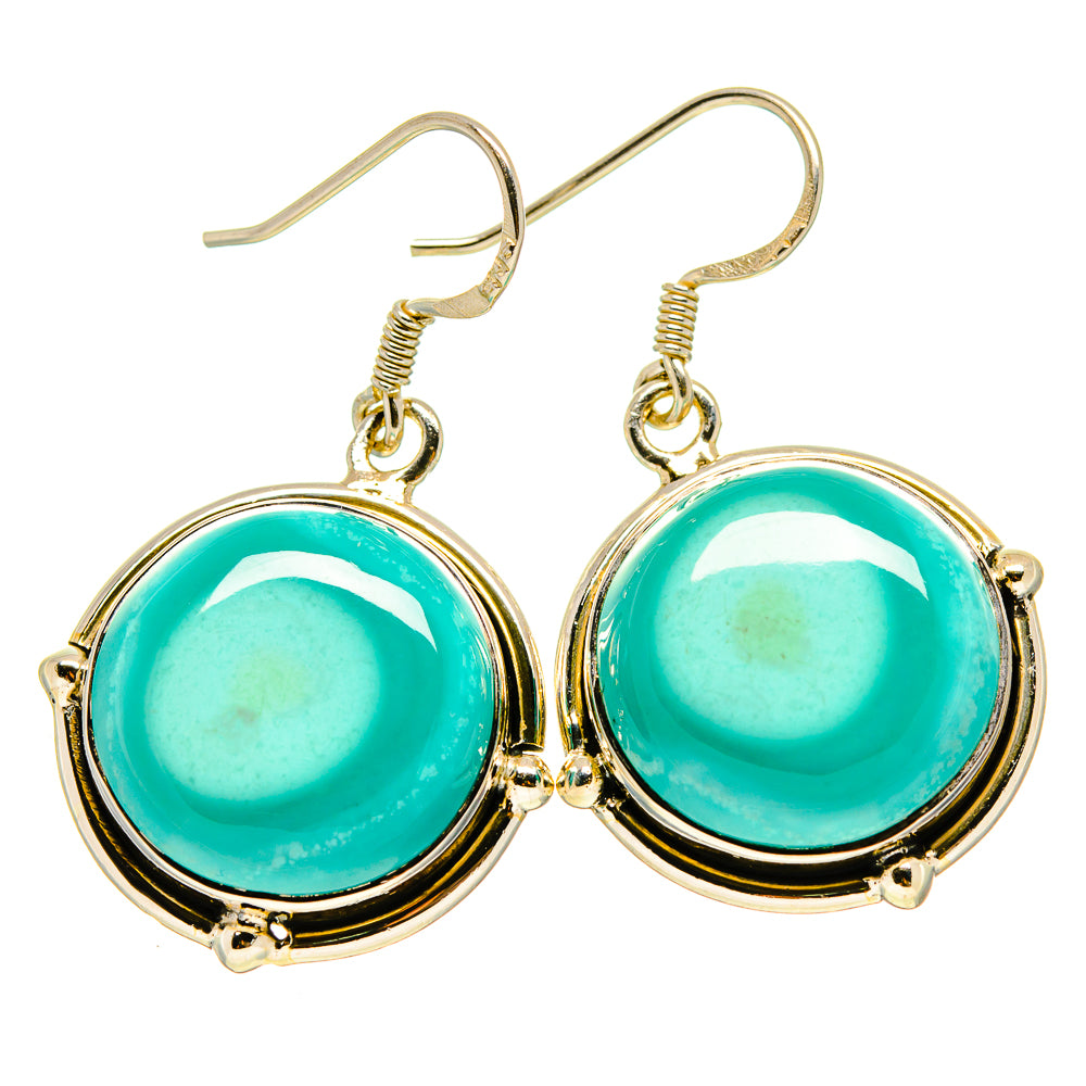 Arizona Turquoise Earrings handcrafted by Anasilvercos - EARR414625
