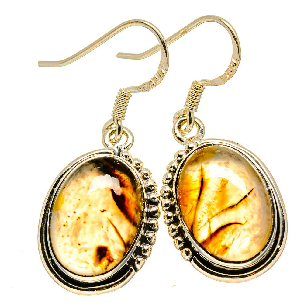 Montana Agate Earrings handcrafted by Anasilvercos - EARR414636