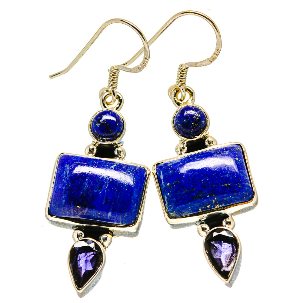 Lapis Lazuli Earrings handcrafted by Anasilvercos - EARR414638
