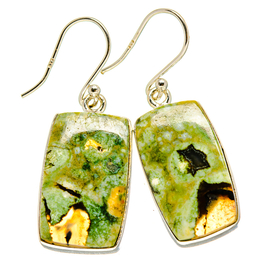 Rainforest Opal Earrings handcrafted by Anasilvercos - EARR414645