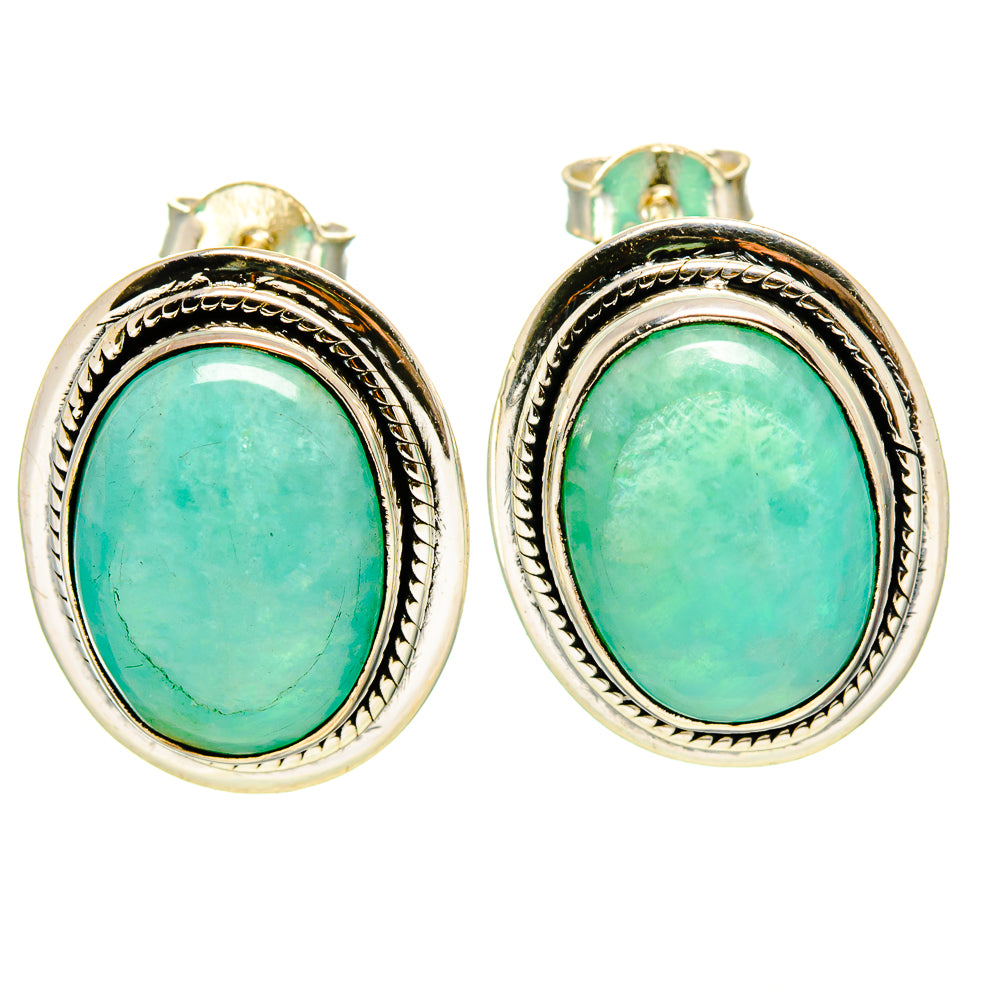 Amazonite Earrings handcrafted by Anasilvercos - EARR414686