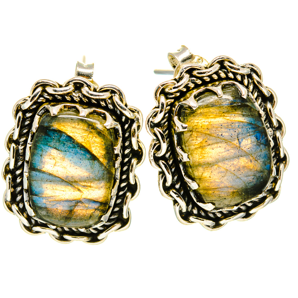 Labradorite Earrings handcrafted by Anasilvercos - EARR414699