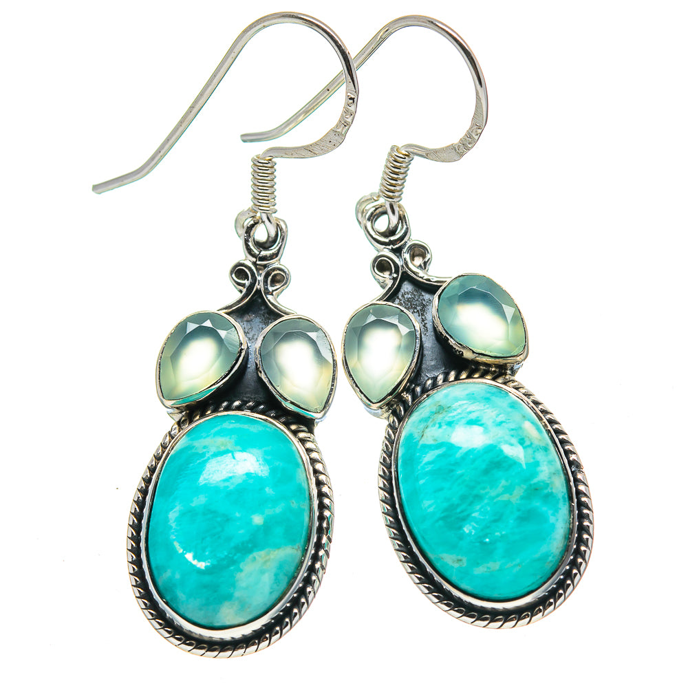 Amazonite Earrings handcrafted by Anasilvercos - EARR414725
