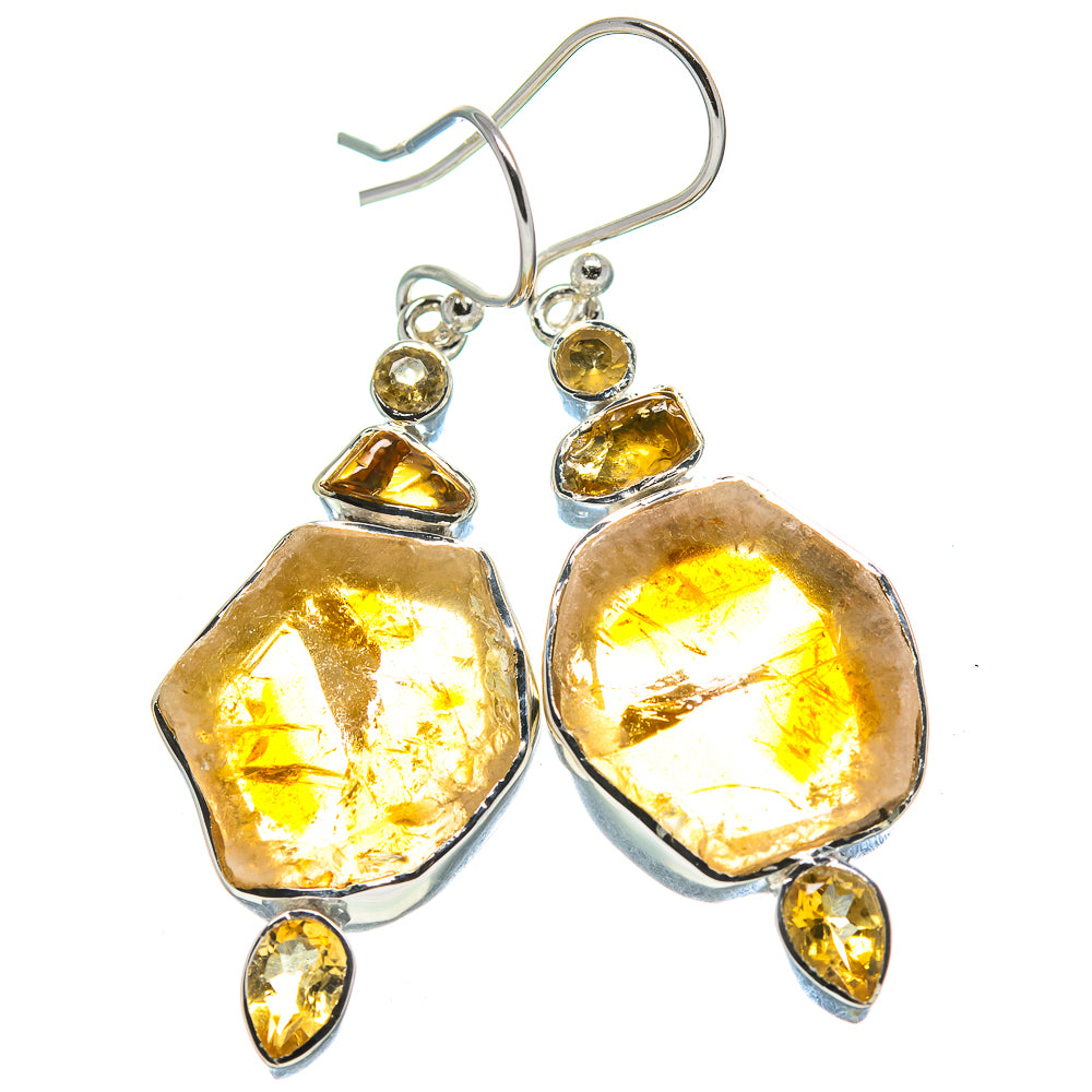 Citrine Earrings handcrafted by Anasilvercos - EARR414736