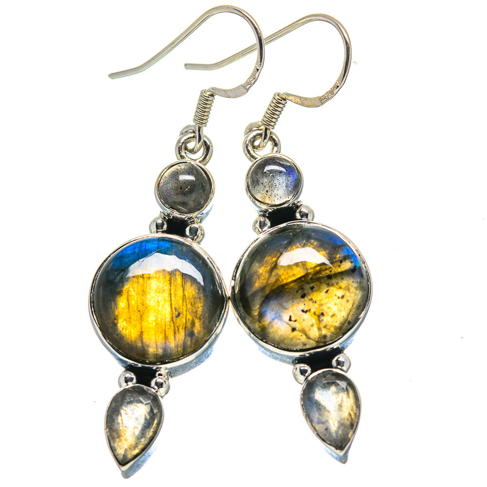 Labradorite Earrings handcrafted by Anasilvercos - EARR414744