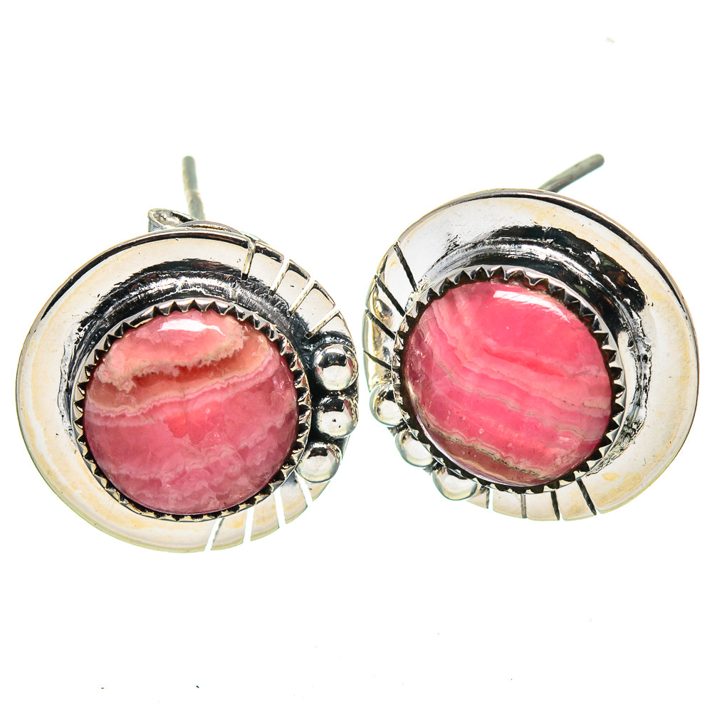 Rhodochrosite Earrings handcrafted by Anasilvercos - EARR414750