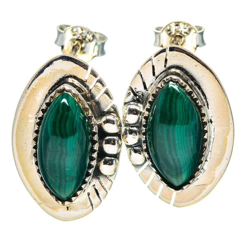 Malachite Earrings handcrafted by Anasilvercos - EARR414751