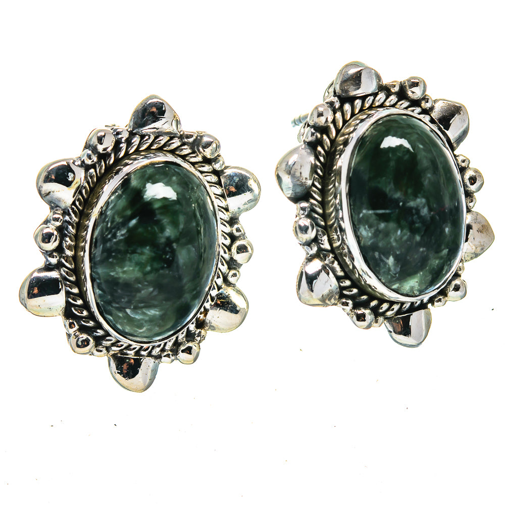 Seraphinite Earrings handcrafted by Anasilvercos - EARR414754