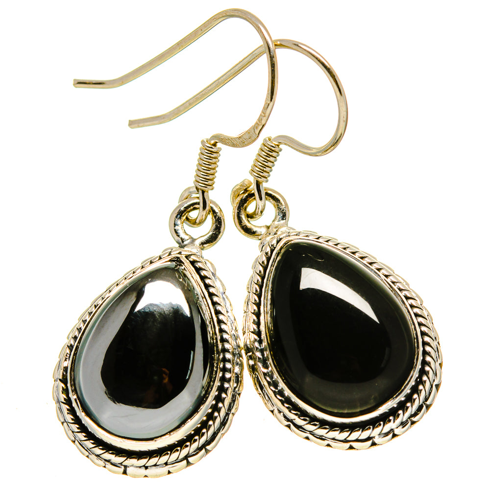 Black Onyx Earrings handcrafted by Anasilvercos - EARR414795