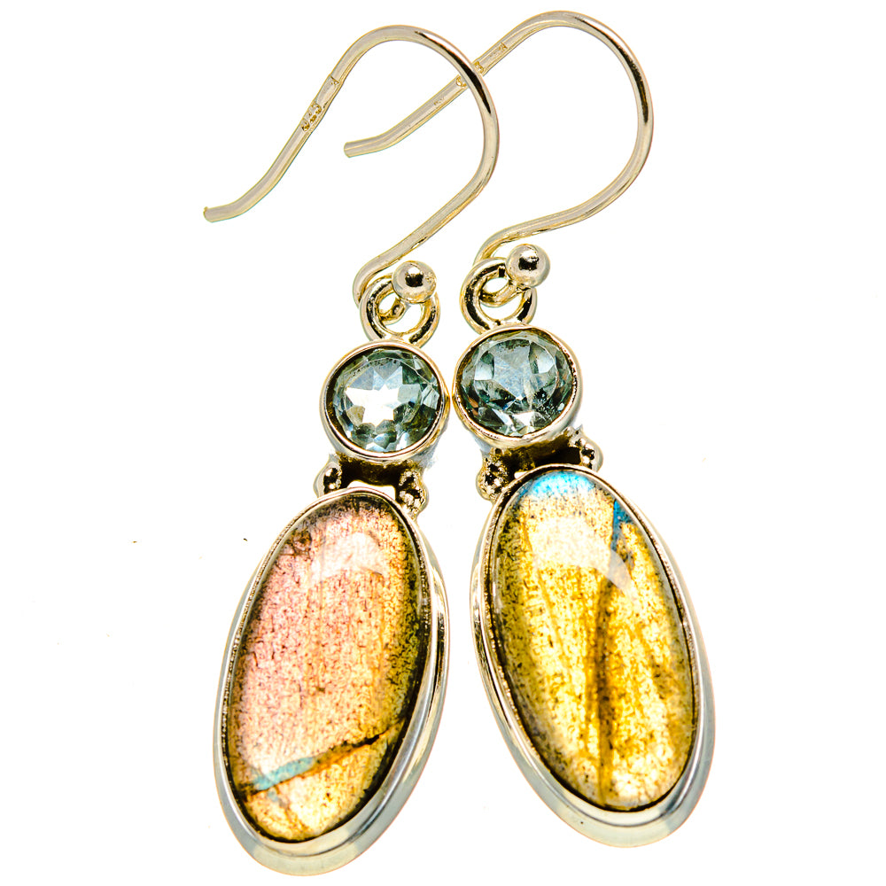 Labradorite Earrings handcrafted by Anasilvercos - EARR414796