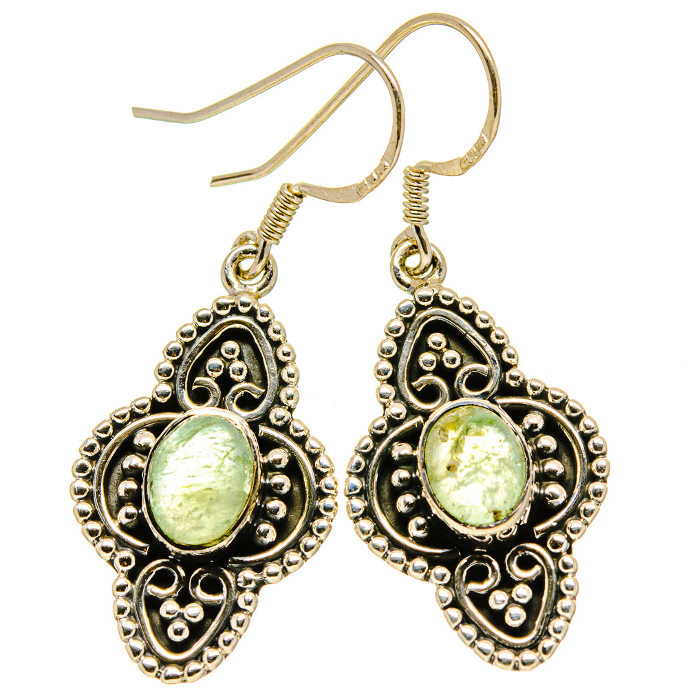 Prehnite Earrings handcrafted by Anasilvercos - EARR414804