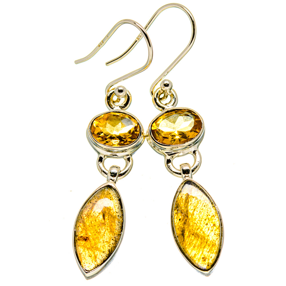 Labradorite Earrings handcrafted by Anasilvercos - EARR414805
